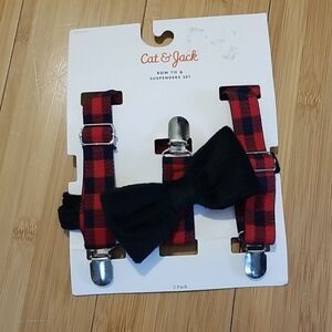 Cat & Jack Suspenders & Bow Tie Set